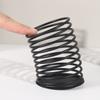 Soporte para bolígrafos de alambre metálico de Amazon, soporte creativo para bolígrafos de escritorio de oficina, simple, de alto valor cromático, hueco, con resorte, papelería