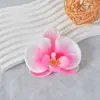 Filme de Simulação Flor Phalaenopsis Pétalas Flores de Simulação Acessórios Adorno de Cabeça Presilha de Cabelo DIY Artesanal Decoração de Cerimônia de Casamento