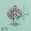 Pulseira Colar Personalizada Popular Europeia e Americana Árvore da Vida Pingente DIY Liga Liga Cortada Árvore da Vida Pingente Ponto Atacado