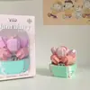 Suculento Ramo de Rosas en Maceta, Planta de Flores Eternas, Juguete Educativo de Ensamblaje, Regalo de Cumpleaños para Niña, Bloques de Construcción al por Mayor