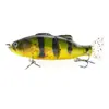 Cebo Artificial de PVC Suave de 100 mm, 2 Secciones, Simulación de Pez, Señuelo de Plástico ABS, Señuelo de Pesca Articulado en Forma de S, Hundimiento, 2 Secciones, Pez Deslizante