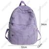 Bolsa Escolar Feminina Hong Kong Estilo Mori Estilo Retrô Old College Estudantes Simples Mochila Europeia e Americana Moda Lavada Mochila de Lona