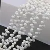 Cuentas Sueltas de Cristal Accesorios para Joyería DIY Cuentas de Vidrio Tallado Forma de Gota de Agua Accesorios para Ropa Color Plateado Agujero Horizontal 5*8mm Gota de Agua