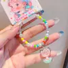 Pulsera de Niña con Cuentas Oceánicas y Colgantes de Estrella de Mar y Conchas, Cuentas de Colores, Joyería Versátil de Princesa para Niños, Accesorios Lindos