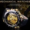 Nuevo Reloj Mecánico Automático Forsining Estilo Europeo y Americano Moda Masculina Casual Corte Hueco Movimiento Mecánico