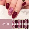 ZA pegatinas de uñas blancas sin cocción, pegatinas completas, parche de uñas impermeable, estilo simple de alta calidad, pegamento para esmalte de uñas al por mayor
