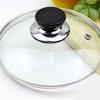 Tapa de olla de vidrio templado, olla para wok, olla para sopa, olla para vapor, tapa de olla eléctrica de acero inoxidable, cocina de inducción doméstica, wok