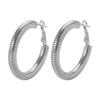 E12363 Pendientes de círculo geométrico en espiral europeos y americanos, pendientes de moda, personalidad, exagerados, de gran venta