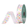 Cinta de Pascua Transfronteriza Cinta de Pascua Cinta Estampada Cinta a Cuadros Cuerda Decorativa de Empaque de Conejo y Zanahoria
