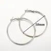 Pendientes Irregulares Grandes de Círculo con Forma de C de Nuevo Estilo Europeo y Americano, Pendientes de Diseño Simple a la Moda para Mujer al por Mayor