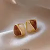 Brincos de Orelha Retro Maillard Únicos para Mulheres, Novos Brincos Populares de 2026, Design de Nicho, Brincos Elegantes e de Alta Qualidade