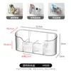 Caixa de armazenamento de parede para mesa com acrílico transparente, cosméticos, banheiro, artigos de papelaria, cozinha, prateleira de armazenamento, cabeceira
