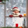 Navidad Caricatura Papá Noel Copo de Nieve Vidrio Ventana Decoración del Hogar Pegatina de Pared Pegatina Wholesale Autoadhesivo