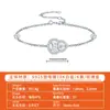 Pulseira Feminina Nova Transfronteiriça Prata de Lei S925 Moissanita Cabacinha Nicho Luxo Leve Elegante Versátil Joia Pulseira para Mulheres