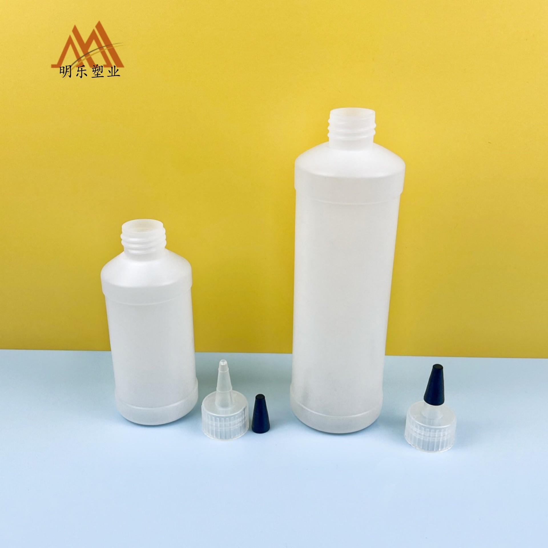 250 500ML有标槽PE瓶（28大帽尖嘴盖）-5