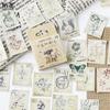 Adesivos originais Momo Journal pequena floresta Correios Jornal especial em forma de adesivos de vedação adesivos em caixa 46 peças