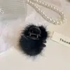 Pinza de Pelo Pequeña de Felpa para Mujer Otoño e Invierno Pinza Lateral para Flequillo Frente Linda Esponjosa Tamaño Pequeño Pinza de Tiburón Pinza de Pelo Tocado