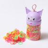 Bandas de goma para niños, botella de dibujos animados, banda de goma de color, Corea del Sur, nuevas, desechables, pequeñas, banda de goma de tracción fuerte, anillo para el cabello continuo