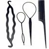Peine para recoger pelo perezoso del hogar pin grande para arrancar pelo pin pequeño para arrancar pelo forma de pin para quitar pelo trenzado de pelo traje rosa