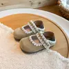 Zapatos de suela gruesa, zapatos estilo Birkenstock, mules de punta cerrada para mujer, nuevos zapatos Mary Jane bordados estilo Birkenstock otoño 2026