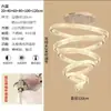 Lámpara de araña de cristal creativa de lujo ligero para sala de estar y comedor, post-moderna, simple, de alta gama, para villa, apartamento dúplex hueco