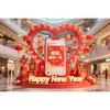 Decoraciones Temáticas de Año Nuevo 2026 para Centros Comerciales, Instalaciones Pequeñas en el Atrio del Centro Comercial, Instalaciones Populares para Puntos Fotográficos en el Centro Comercial, Hecho a Medida