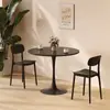 Mesa Redonda Blanca Nórdica, Estilo Tulipán, Mesa de Café Casual Estilo Ins, Mesa Redonda Minimalista para Reuniones, Mesa y Sillas para Té con Leche, Mesa de Comedor