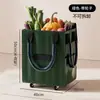 Bolsa de Compras com Rodas Hulken Supermercado Sacola de Mercado Bolsa de Armazenamento Bolsa Tecida Espessa Bolsa Impermeável com Carrinho