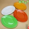 Vajilla de melamina de color plato ovalado plato para barbacoa plato de plástico tipo cintura imitación porcelana al por mayor Barato envío gratis