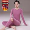 Roupa Íntima Térmica Feminina Traje Espesso com Forro de Lã Roupas Deqiu Calças de Outono Camisa Base para Febre Suéter de Outono e Inverno Calças Thunder Femininas