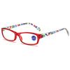 Nuevos lentes de lectura Impresión Jiangnan moda lentes de lectura anti-luz azul al por mayor lentes dorados para mujer lentes de lectura HD