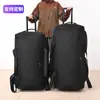 Bolsa de Viagem de Grande Capacidade com Alça de Carrinho para Homens e Mulheres, Dobrável para Mudança, Trabalho, Viagens de Negócios e Bagagem de Viagem