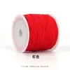 No. 72 Cuerda Trenzada Hilo de Jade Cuerda de Mano DIY Pulsera Cuerda Material Cuerda Roja Cordón Colgante Cuerda Trenzada Hecha a Mano
