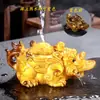 Adornos para Mascotas de Té Pixiu que Cambian de Color y Rocían Agua Juguetes de Té Accesorios para Mesa de Té y Bandeja de Té Sapo que se Puede Criar Regalos Creativos de Kung Fu