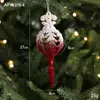 Adornos Navideños Transfronterizos Creativos Nieve Navideña Reno Decoraciones Colgantes Nórdico Lujo Ligero Decoraciones de Terciopelo Suministros Navideños