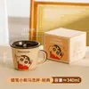 Crayon Shin Nova Caneca de Copo Menina Casal Bonito Copo de Água Casa Café da Manhã Cerâmica Copo Presente de Aniversário