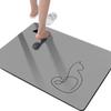 Alfombra de Piso Simple de Tierra de Diatomeas Estilo Dibujos Animados para Baño de Casa, Entrada, Resistente a Manchas, Fácil de Limpiar, Antideslizante, Absorbente de Agua