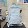 Mochila Estilo Coreano para Mulheres 2026 Verão Novo Modelo Simples e Doce Grande Capacidade Mochila para Computador Mochila da Moda para Alunos do Ensino Fundamental II e Médio