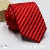 Corbata Jacquard Tintada en Hilo para Hombre 8cm Accesorios para Traje de Negocios Corbata con Logo a Rayas Stock Listo Venta al por Mayor