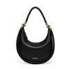 New High-end Underarm Bag All-match Light Luxury Niche European and American Black Shoulder Crescent Bag Hand-woven Crescent Bag
