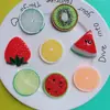 Comida de simulação DIY para brincar fatias de frutas fatias de melancia grampo de cabelo criativo feito à mão material para sapatos acessórios de joias de resina
