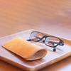 Funda para gafas de cuero suave de alta gama anti-desgaste, para gafas de sol, gafas de sol, gafas para presbicia, bolsa protectora, estuche de cuero para gafas de color sólido simple