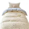Juego de ropa de cama de tres piezas para dormitorio estudiantil de algodón, sábana de algodón puro nueva, universal para todas las estaciones, juego de cama con funda de edredón y sábana bajera