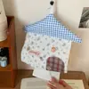 Caixa de papel toalha para casa com padrão floral estilo Xiaohongshu, adequada para pousadas e cafés, dispensador de papel toalha de parede