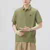 Estampado de Silicona 3D Verano 2026 Camisa Polo Delgada de Manga Corta Camiseta para Hombre Top