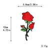 Bordado por Computadora Transfronterizo Set de Flores de Rosa Parches Bordados para Chaquetas de Plumas y Sudaderas Parches de Tela Hechos a Mano DIY