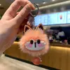 Lindo Llavero Colgante de Peluche con Forma de Corazón para Coche, Muñeco Elfo Pom-Pom, Colgante para Bolso para Mujer