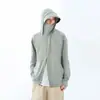 Mismo estilo que cierta ropa de protección solar para mujer con forma de plátano, protección UV, máscara con capucha, ropa de protección solar para ciclismo al aire libre, correr, chaqueta para hombre, seda de hielo