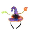 Festa Fantasia de Halloween Adereços de Performance Aro de Cabeça Cabeça de Morcego Aranha Caveira Abóbora Chapéu de Bruxa Aro de Cabelo Fivela de Cabeça