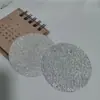 Fundo de Papel para Insígnia de Flash Duplo Ouro Escovado com Glitter Prata com Glitter Branco Papel Escovado Insígnia de Papel Flash Refletivo Base Inferior Papel Base